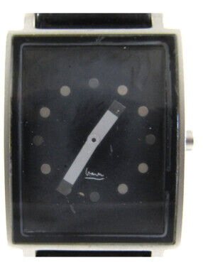 Michael Graves Shenandoah Wristwatch Black Face and Silver Indexes Dots